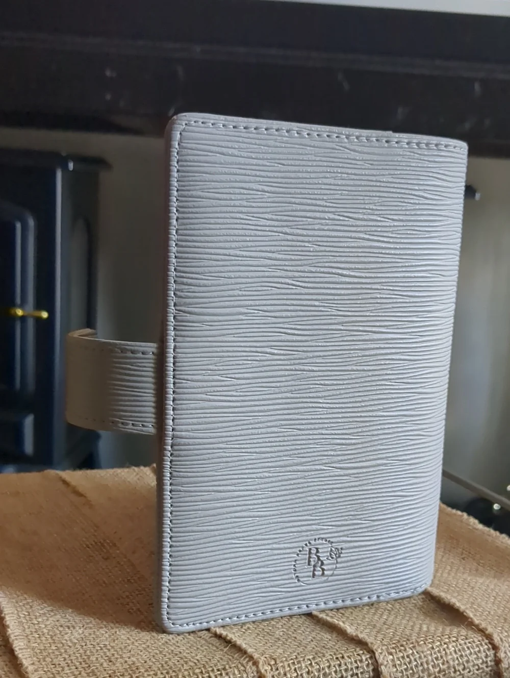 A6 Light Grey Binder With Gold Hardware